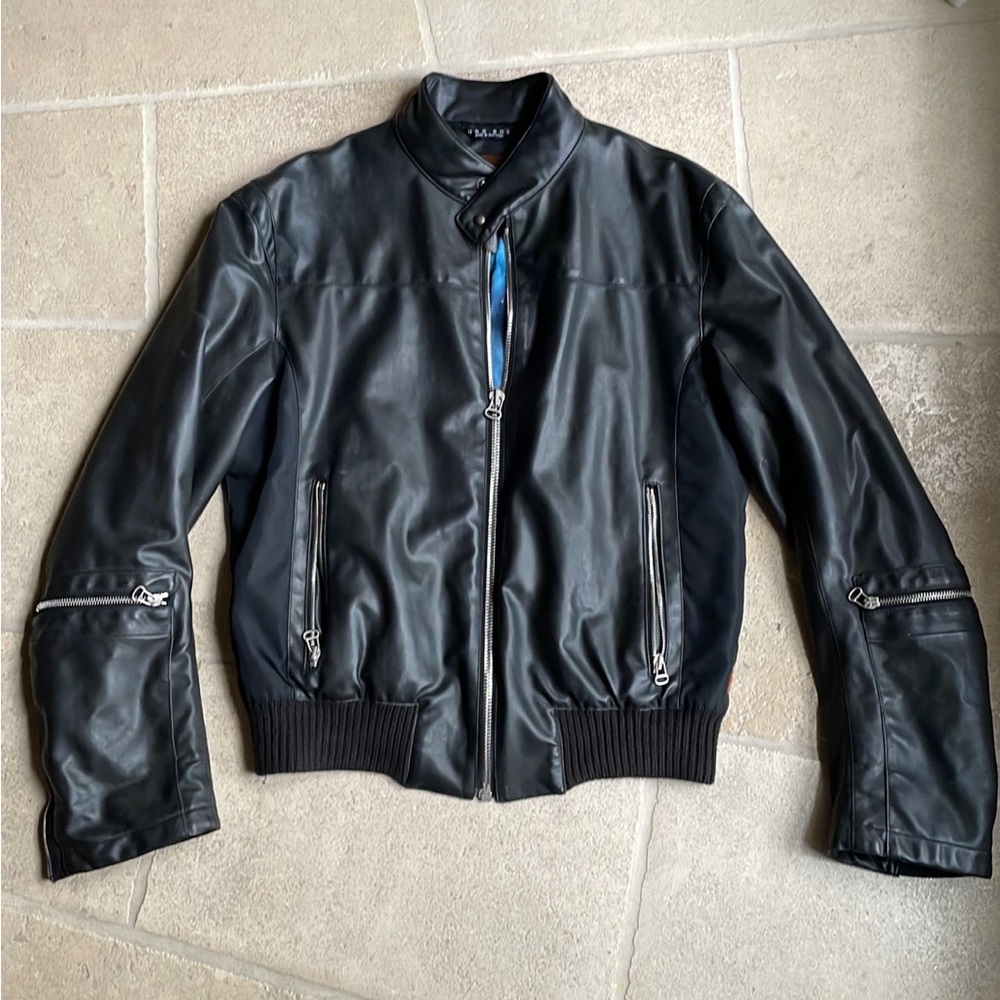 Hugo Boss Men’s Faux Leather Jacket, Size 42 R